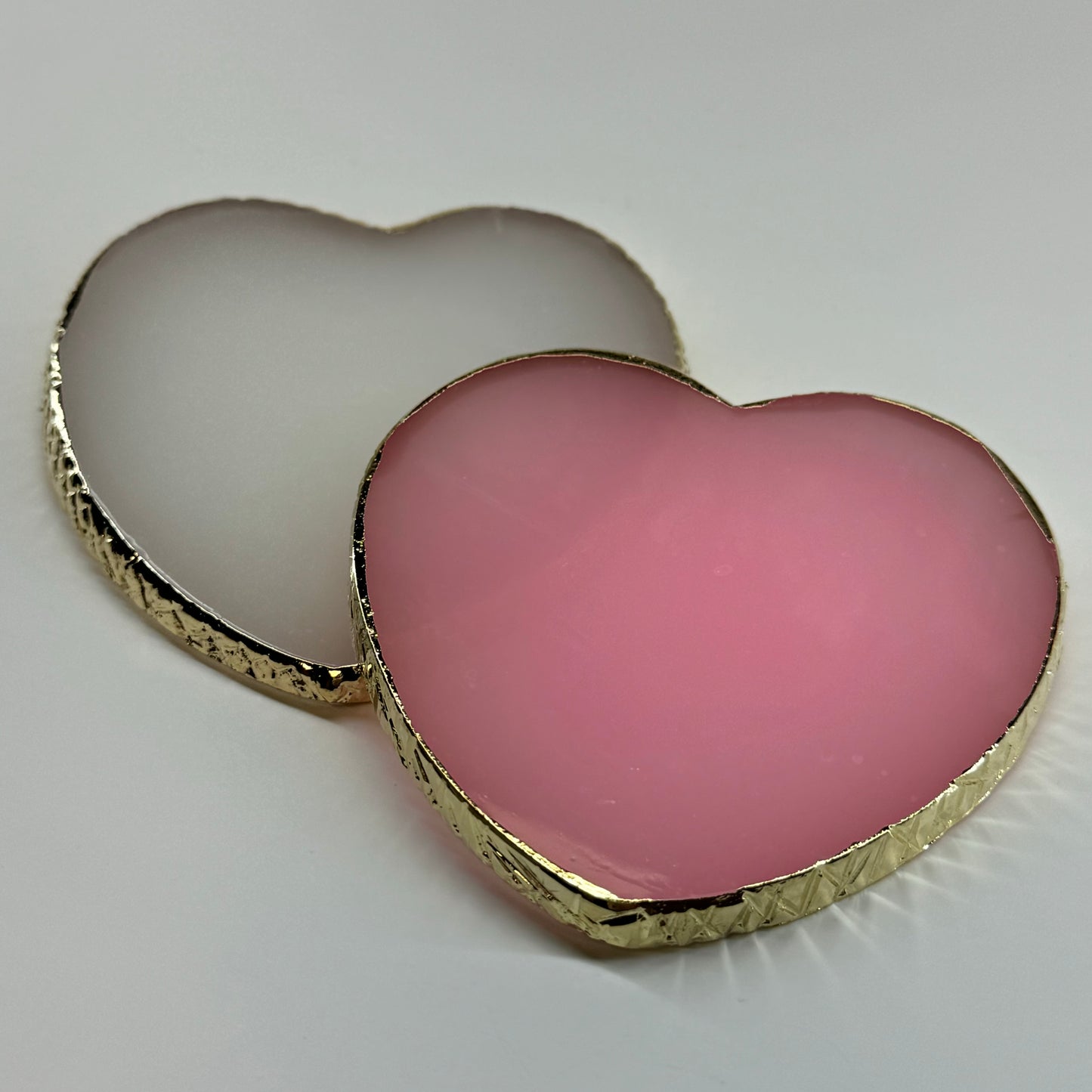 1 pc Heart-Shaped Glass Nail Art Palette