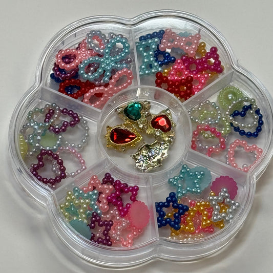 7 grit pearl shape nail decor nail charms 01 - JTessentials