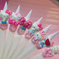 7 pcs MIX - 05 HELLO K - nail charms - JTessentials