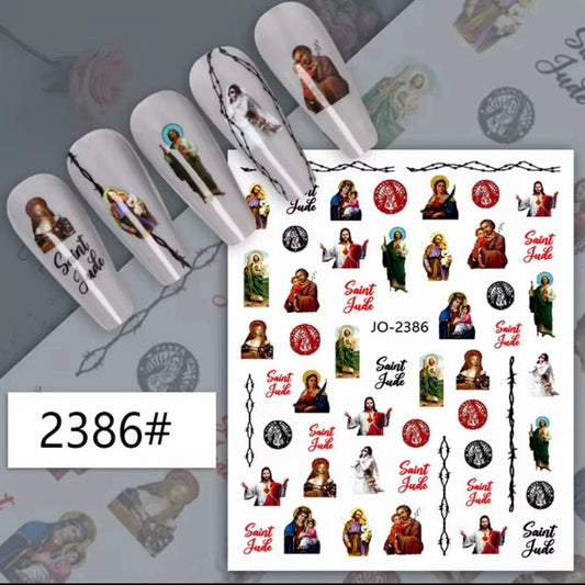 Religious virgen - nail sticker