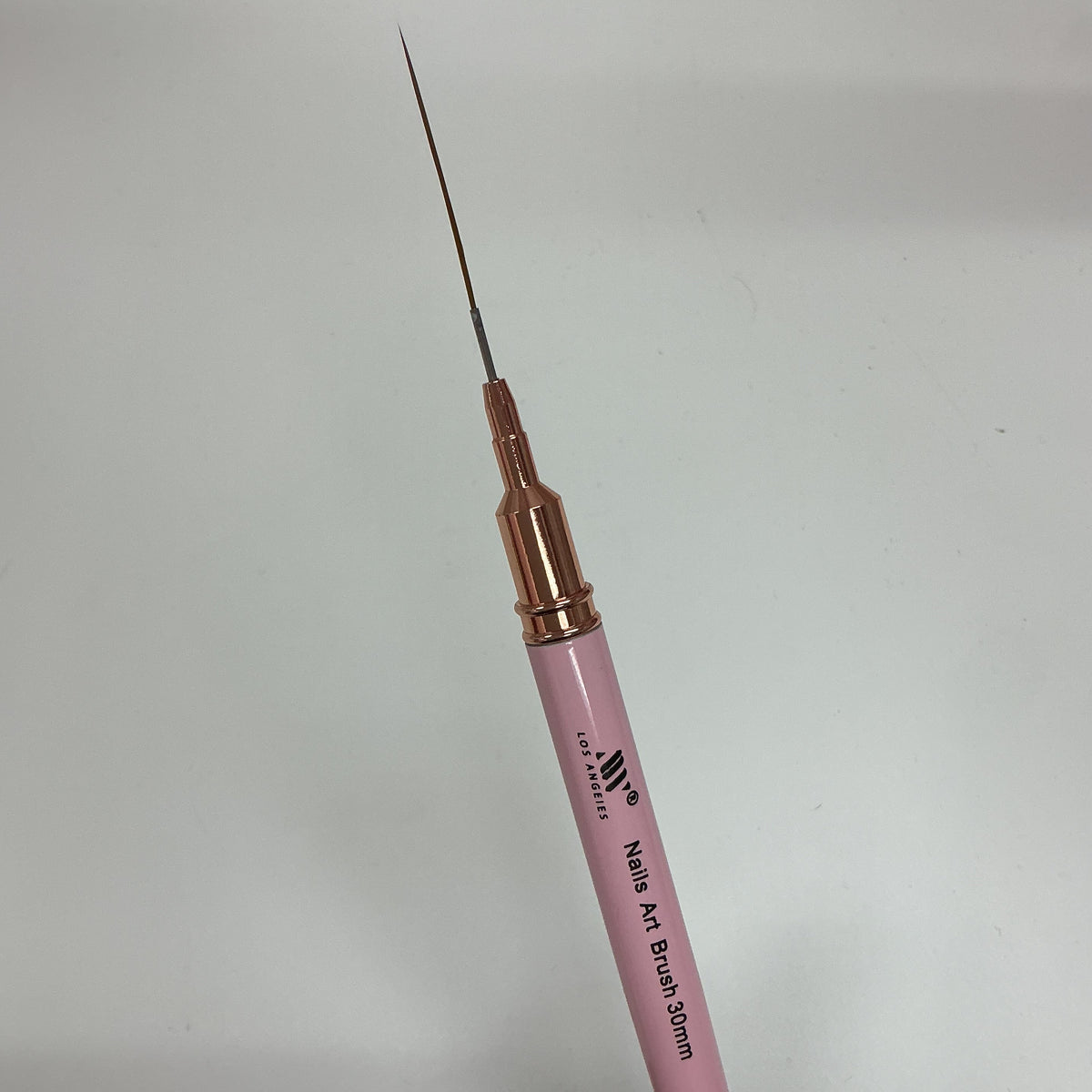 30mm Pink Detail Liner Nail Art Brush -with Protective Cap