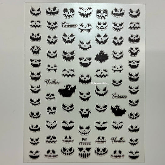 Halloween Black- Nail sticker