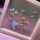 14 pc Summer Tan HK BLUE MIX nail charm