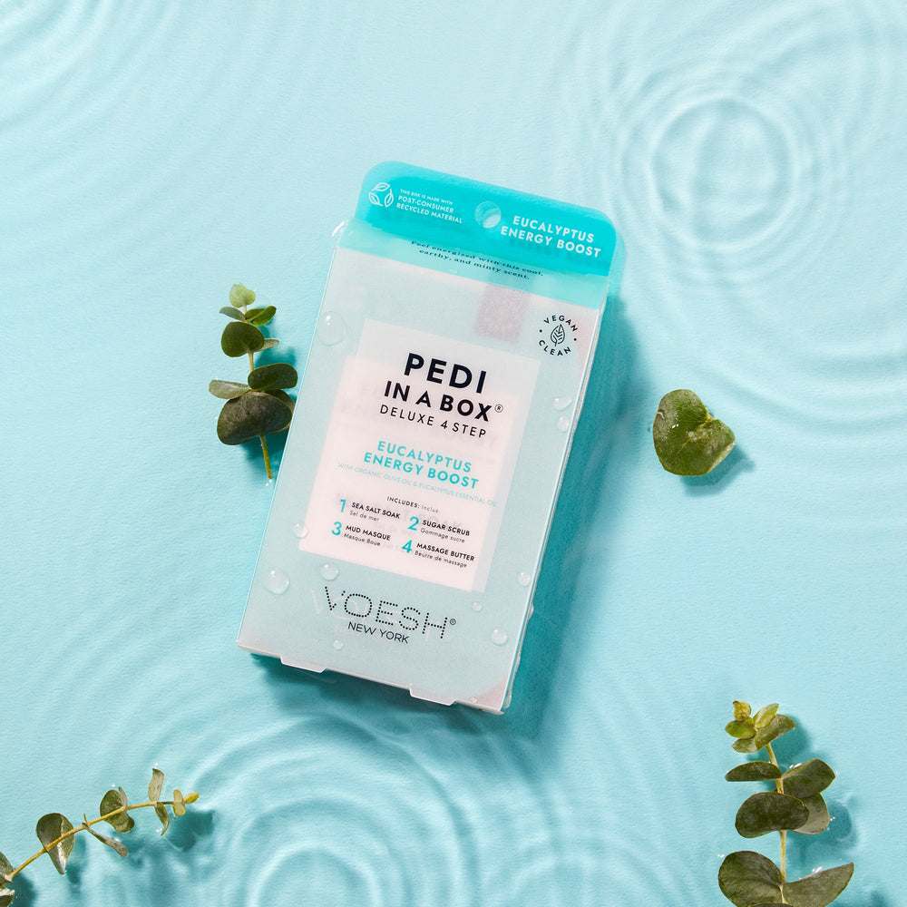 Pedi in a Box – Deluxe 4-Step Spa Pedicure Kit | Exfoliate, Nourish, Hydrate & Glow