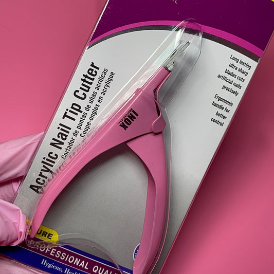 NAIL TIP CUTTER - PINK INOX
