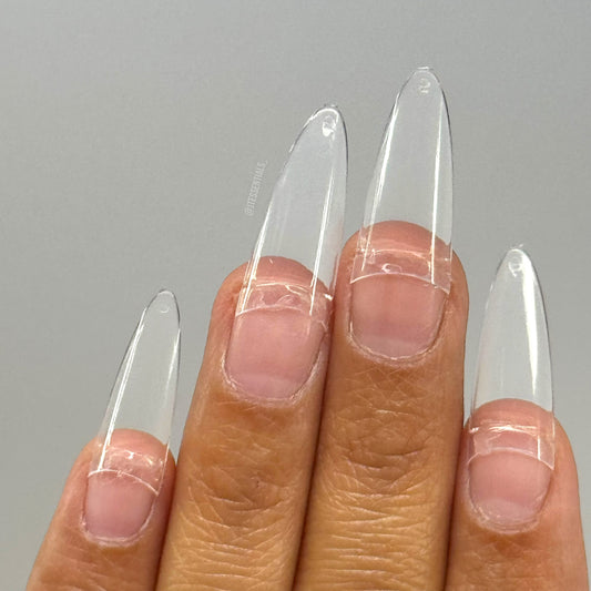 Medium Almond Tips Pre-shaped- BOX 504 pcs