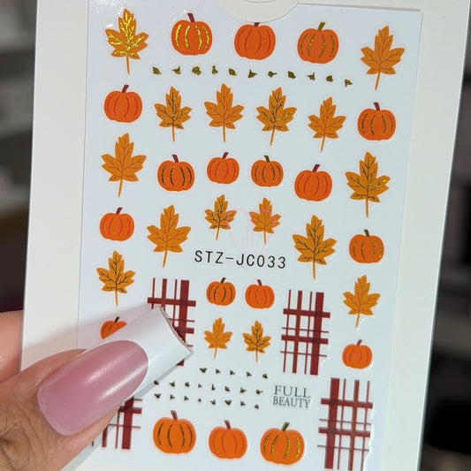 Pumpkin autum fall pattern - JC033