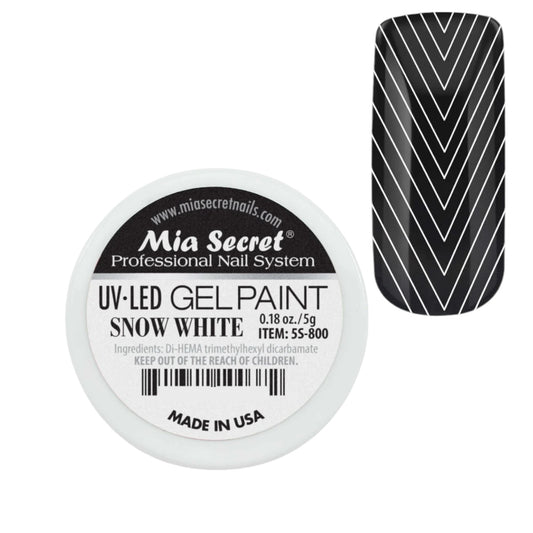 Mia Secret Snow White Gel Paint - Professional Nail Art UV/LED Gel