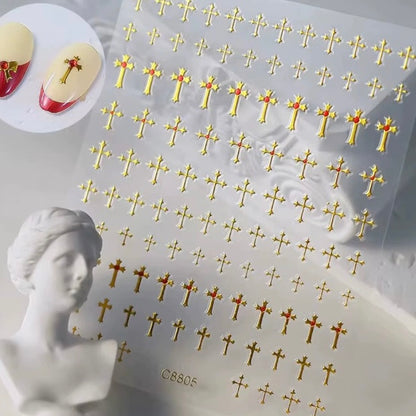Nail sticker- gold designs