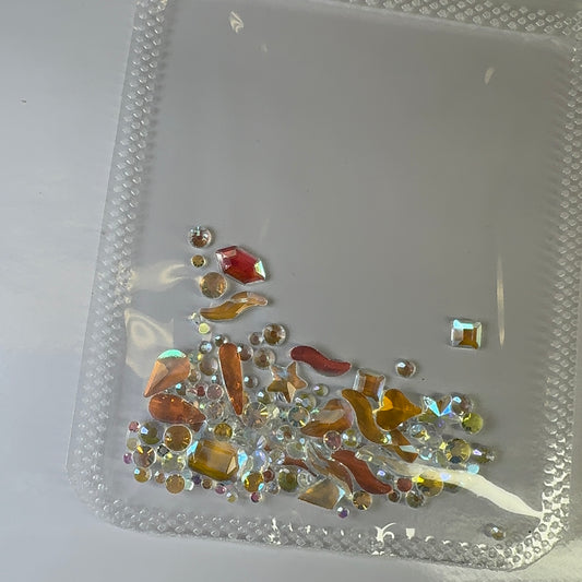 Clear Rhinestone Mix- nail crystals decoration bag