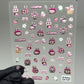 7107 LABUBU Nail Art Stickers – Cute Cartoon Self
