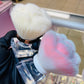 Rose shaped Nail Dust brush - white