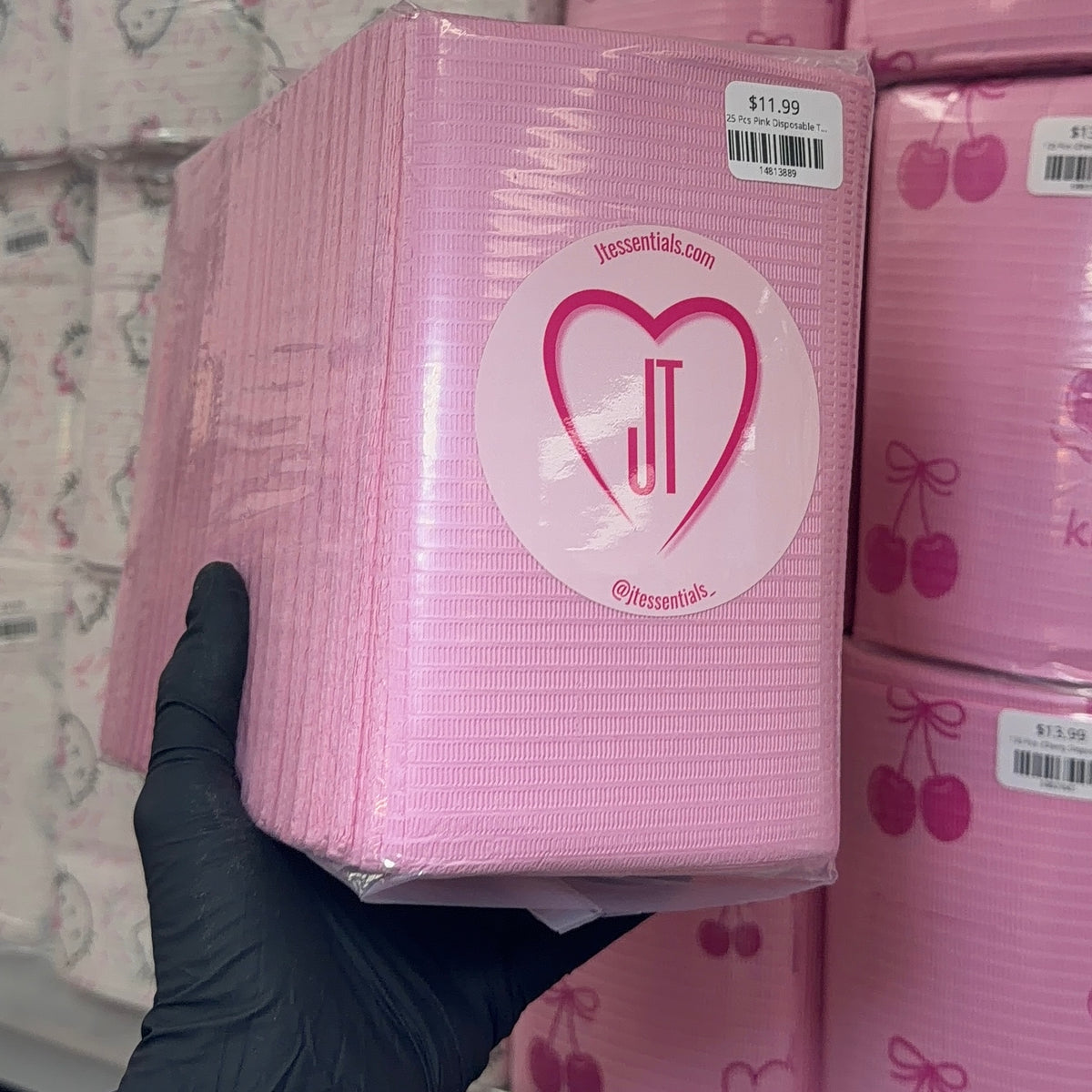 125 Pcs Pink Disposable Table Cloths – dental bib