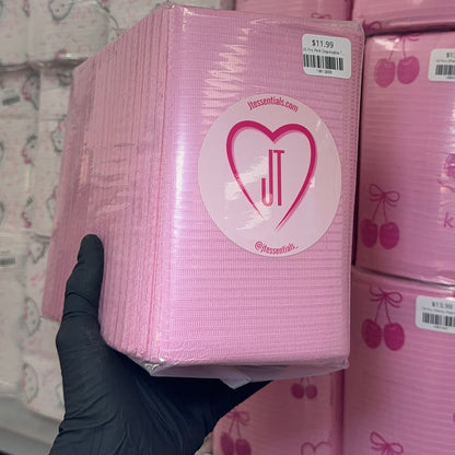 125 Pcs Pink Disposable Table Cloths – dental bib