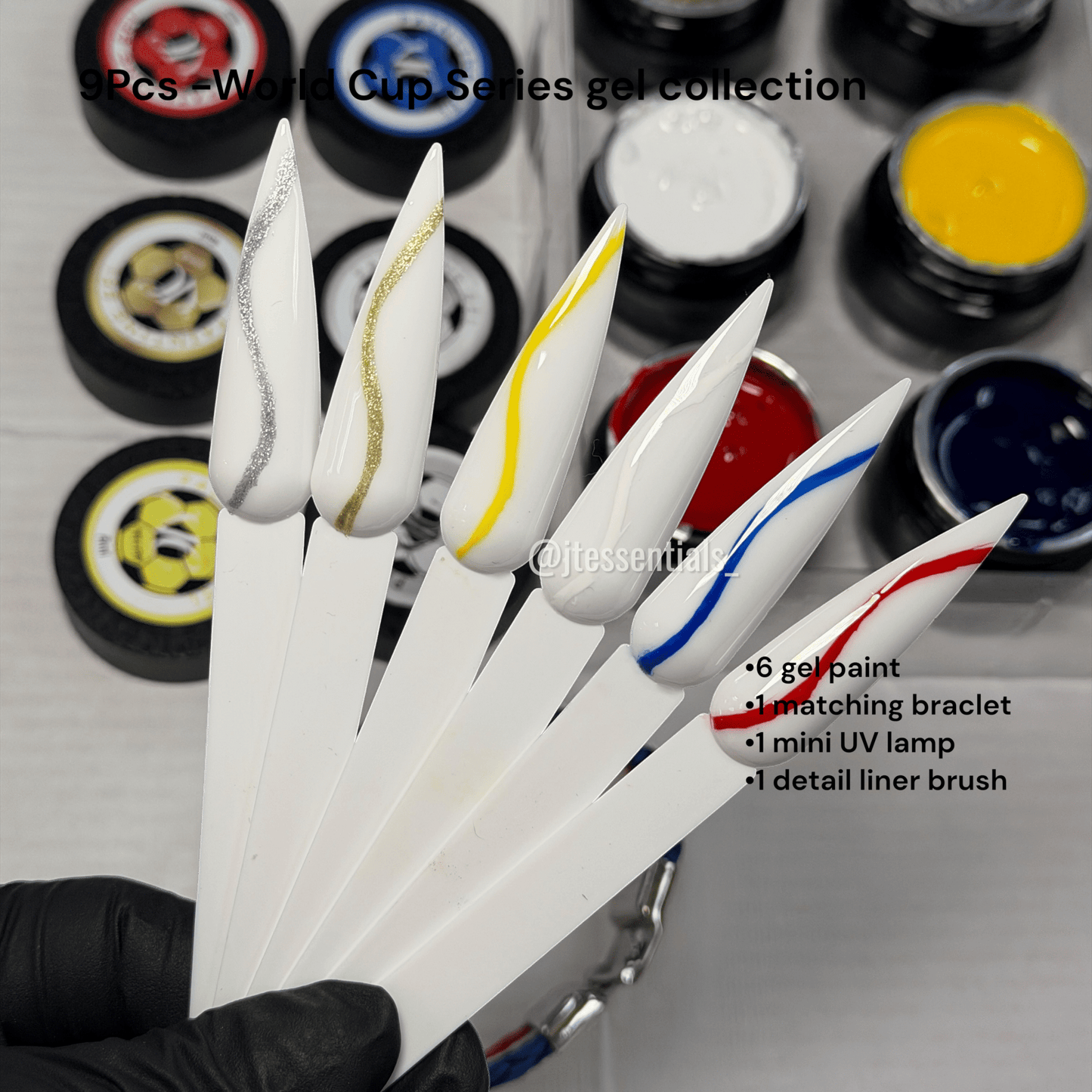 9Pcs - World Cup Series gel collection - JTessentials