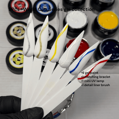 9Pcs - World Cup Series gel collection - JTessentials