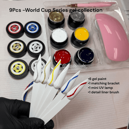 9Pcs - World Cup Series gel collection - JTessentials