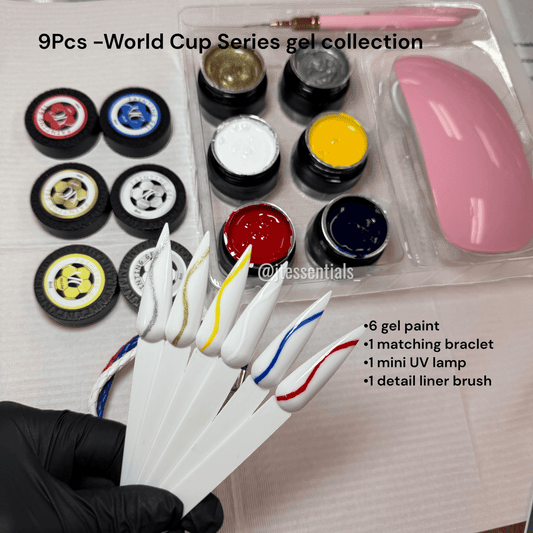 9Pcs - World Cup Series gel collection - JTessentials