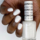 DND #448 Snow Flake – White Gel & Matching Polish Duo | Bright Clean Finish for Nail Art & Full Sets