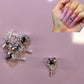 5 pcs Key with Heart Nail Charms - Perfect for Valentine’s Day Nail Art