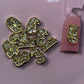 Gold Rhinestone Number Nail Charms – 0-9 Digits for Custom Nail Art