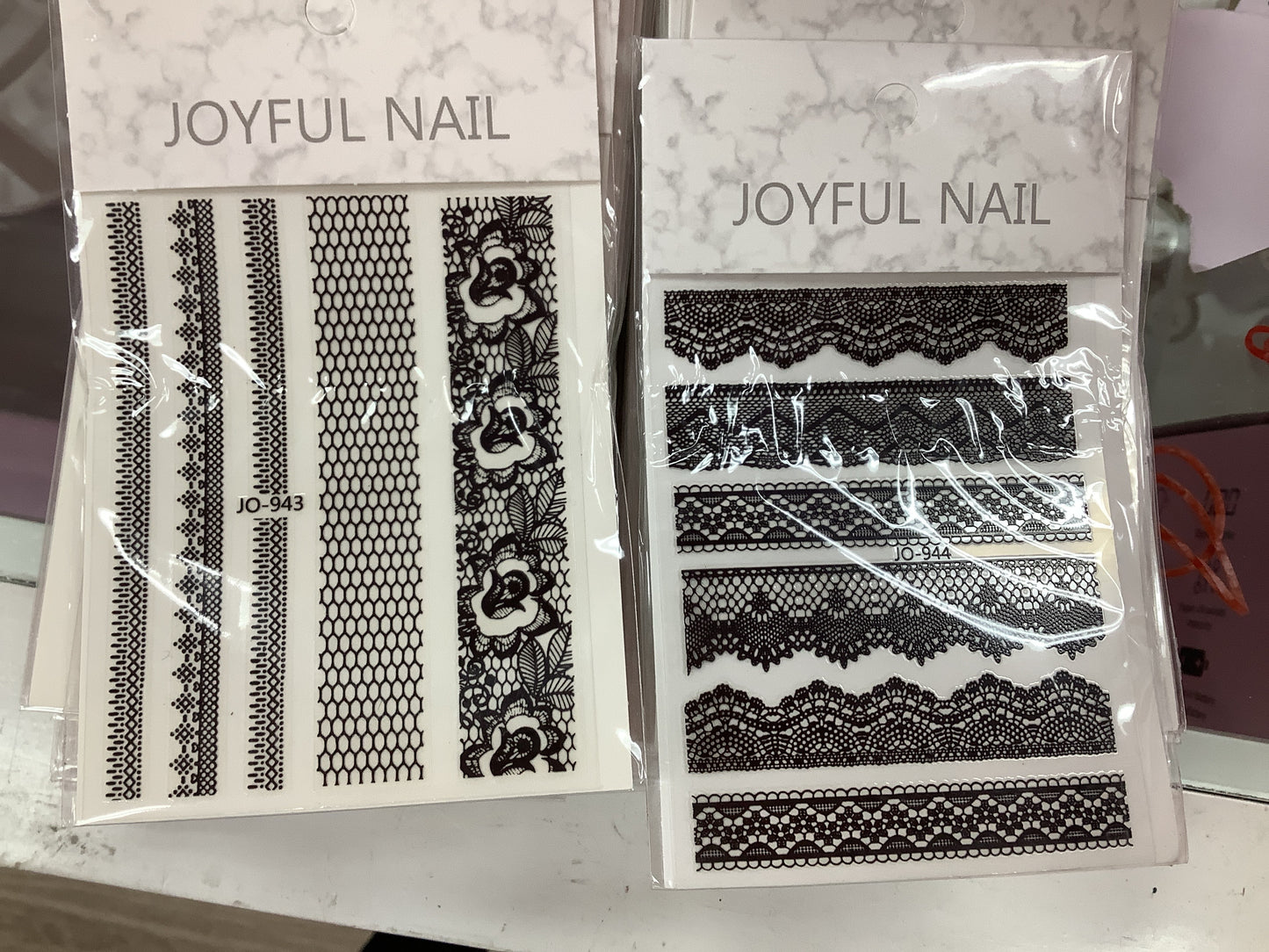 Black Lace -Nail sticker