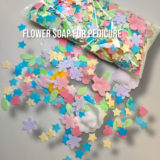 Luxury Pedicure Soap Flowers – Colorful Petal Confetti for Spa and Nail Care