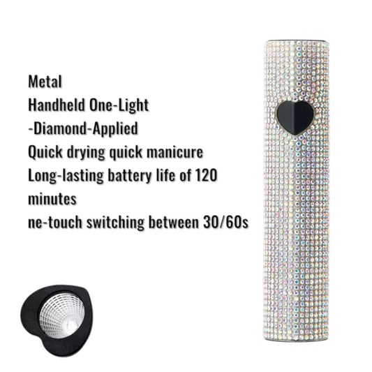 Bling Heart-Shaped Handheld UV LED Nail Lamp