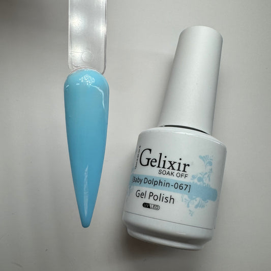 #067 gel polish-Baby Dolphin 
Gelixir Gel Polish - Long-Lasting, High Shine Gel for Salon-Quality Nails