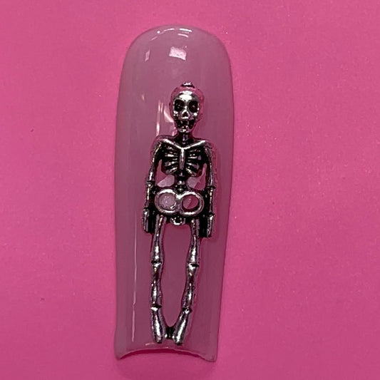 2 pcs Skeleton Nail Charm- Halloween nail charms