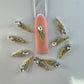 10 pcs -Gold Lux  Nail Charm