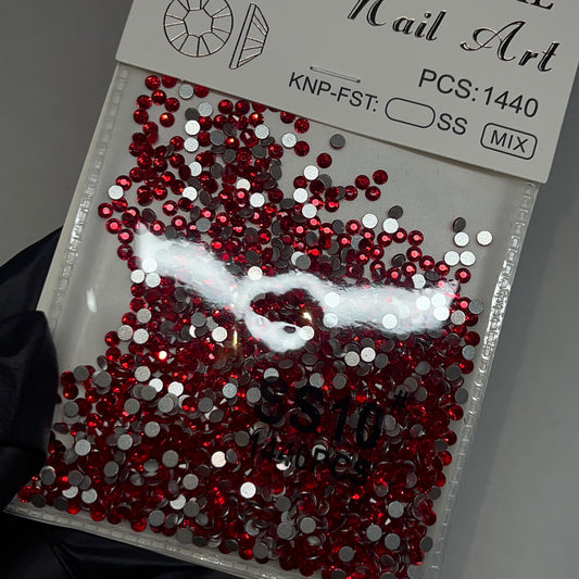 Crystal ss10 Red 1440 pcs rhinestone pack