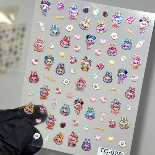 Labubu Nail Stickers TC-928– Cute Cartoon Nail Decals