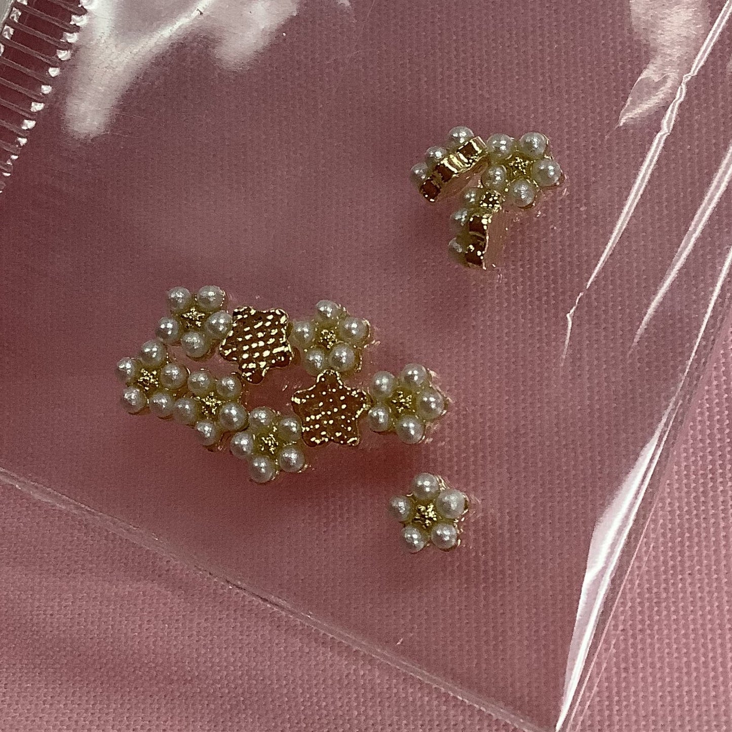 Mini Crystal five petal flower-Nail Charms