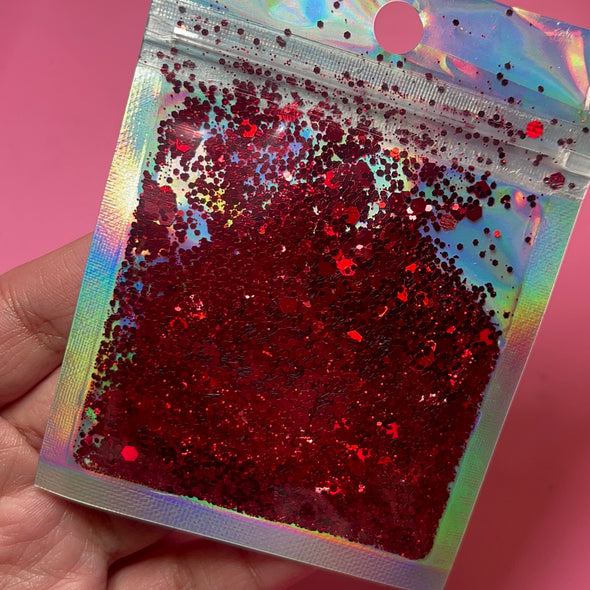 Red glitter Mix