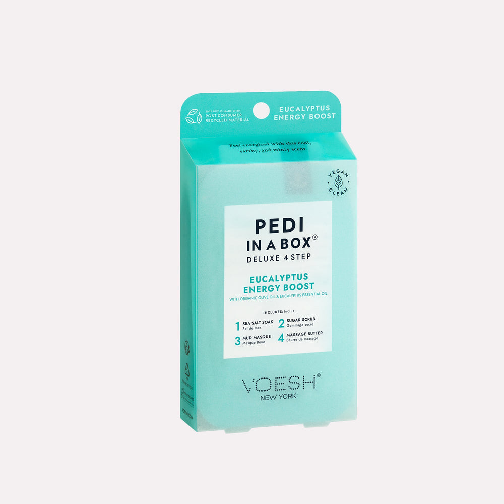 Pedi in a Box – Deluxe 4-Step Spa Pedicure Kit | Exfoliate, Nourish, Hydrate & Glow