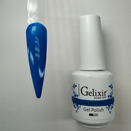 #080 blue gel polish- Gelixir Gel Polish - Long-Lasting, High Shine Gel for Salon-Quality Nails