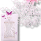Heart Pearly Nail Charms – White Pearl 3D Heart Decorations