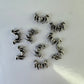 10 pcs silver Metal Lover Bat Nail Charm - Halloween Nail Charm