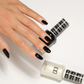 DND #447 Black Licorice – Gel & Matching Polish Duo | Deep Jet Black Nail Color