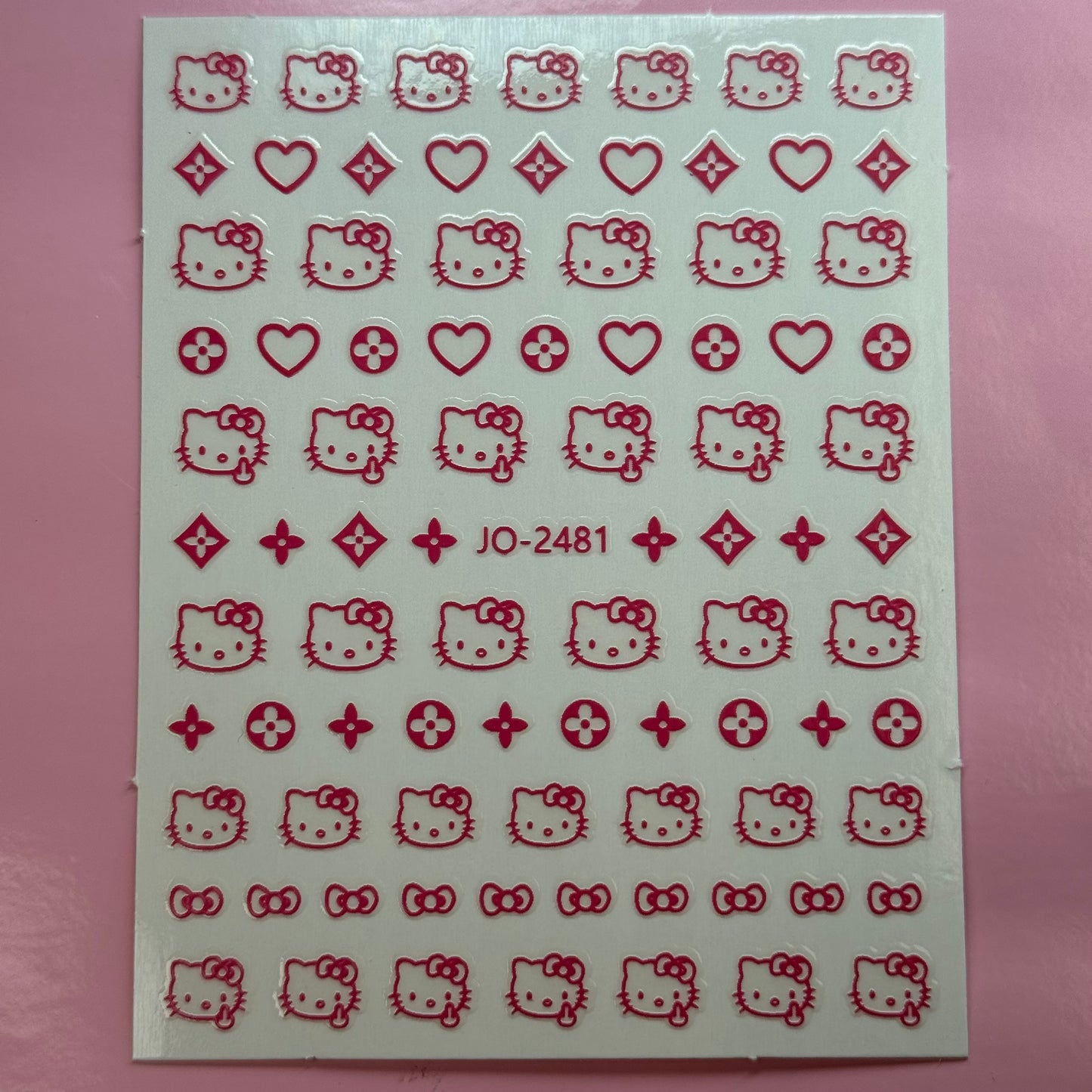 Pink HK- Nail sticker