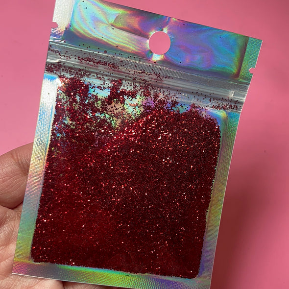 Red fine glitter