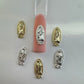 6 Pcs Virgencita Nail Charms - 3 Silver & 3 Gold Virgin Mary Nail Art Decorations