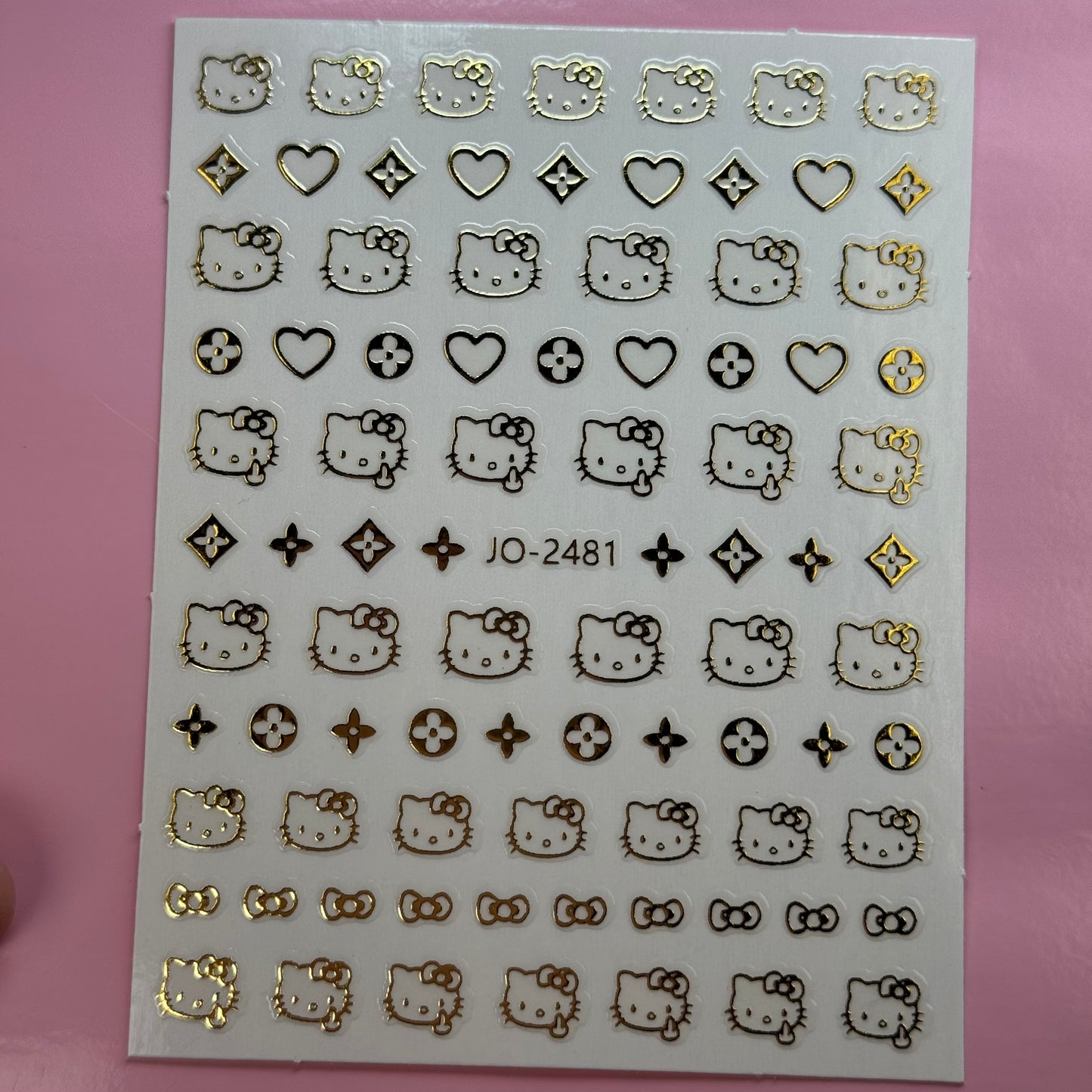 Gold HK- Nail sticker