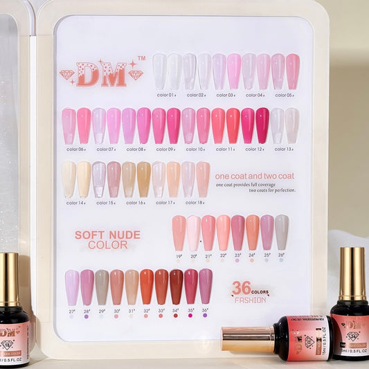 DM Gel Polish Soft Nude Color –  Fashionable Nude Shades for Salon-Perfect Nails