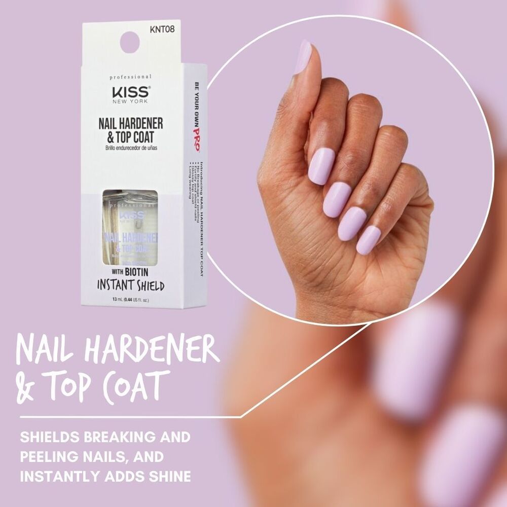 Nail Hardener & Top Coat – Strengthening Nail Treatment KISS Professional