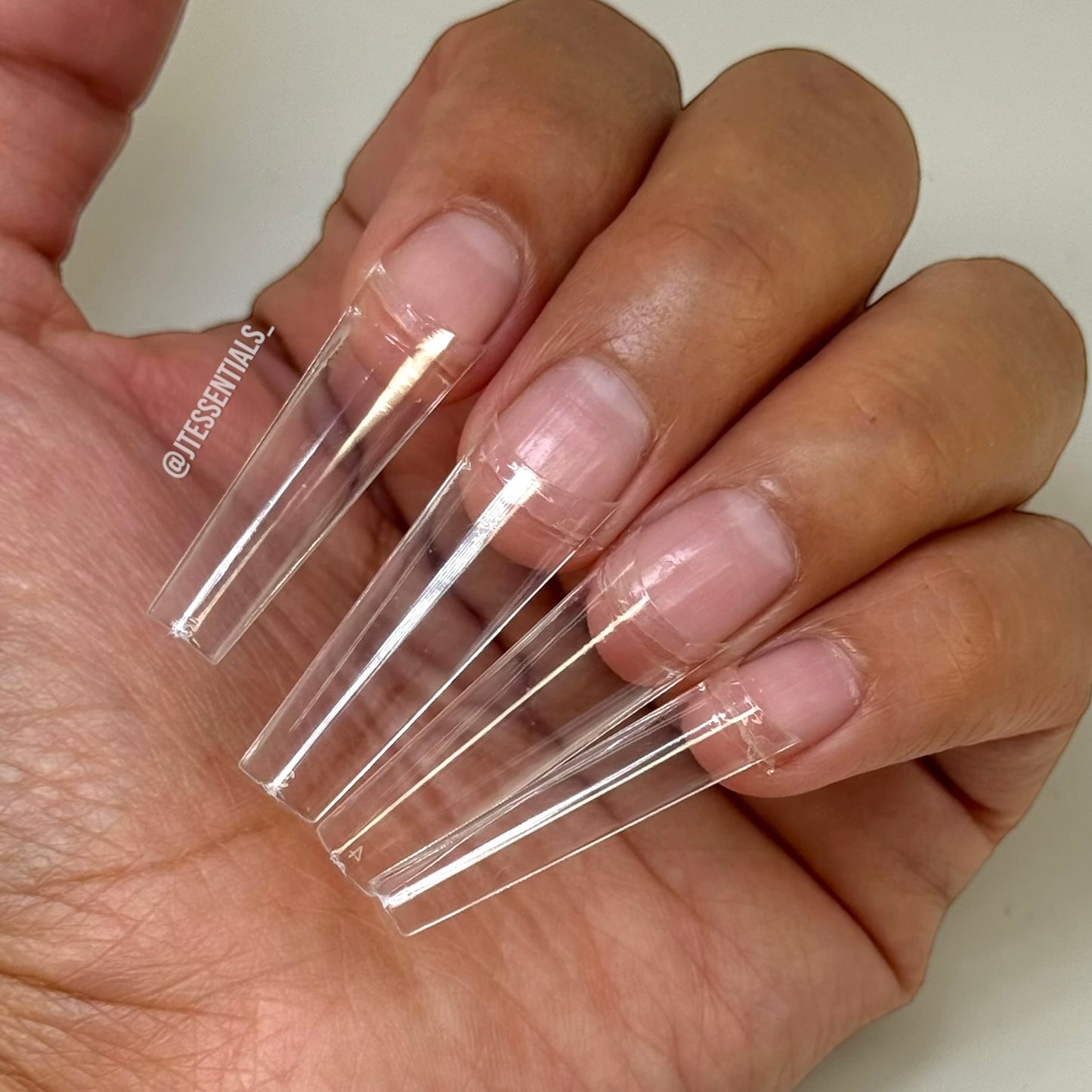 Long Straight Coffin-Nail Tips Box 500 pcs