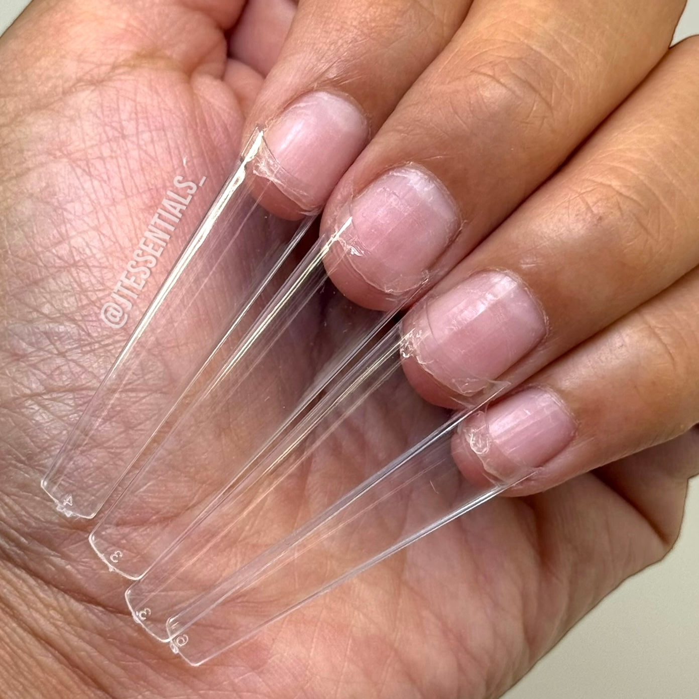 XL Straight Coffin Nail Tips Box
