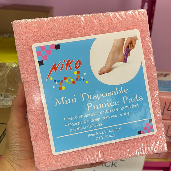 Mini disposable pumice pack 40 bars pink
