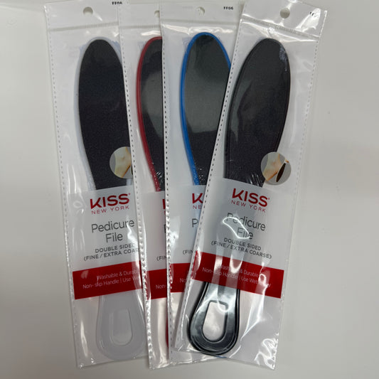 Pedicure file Double sided(fine/extra coarse)-kiss FF06